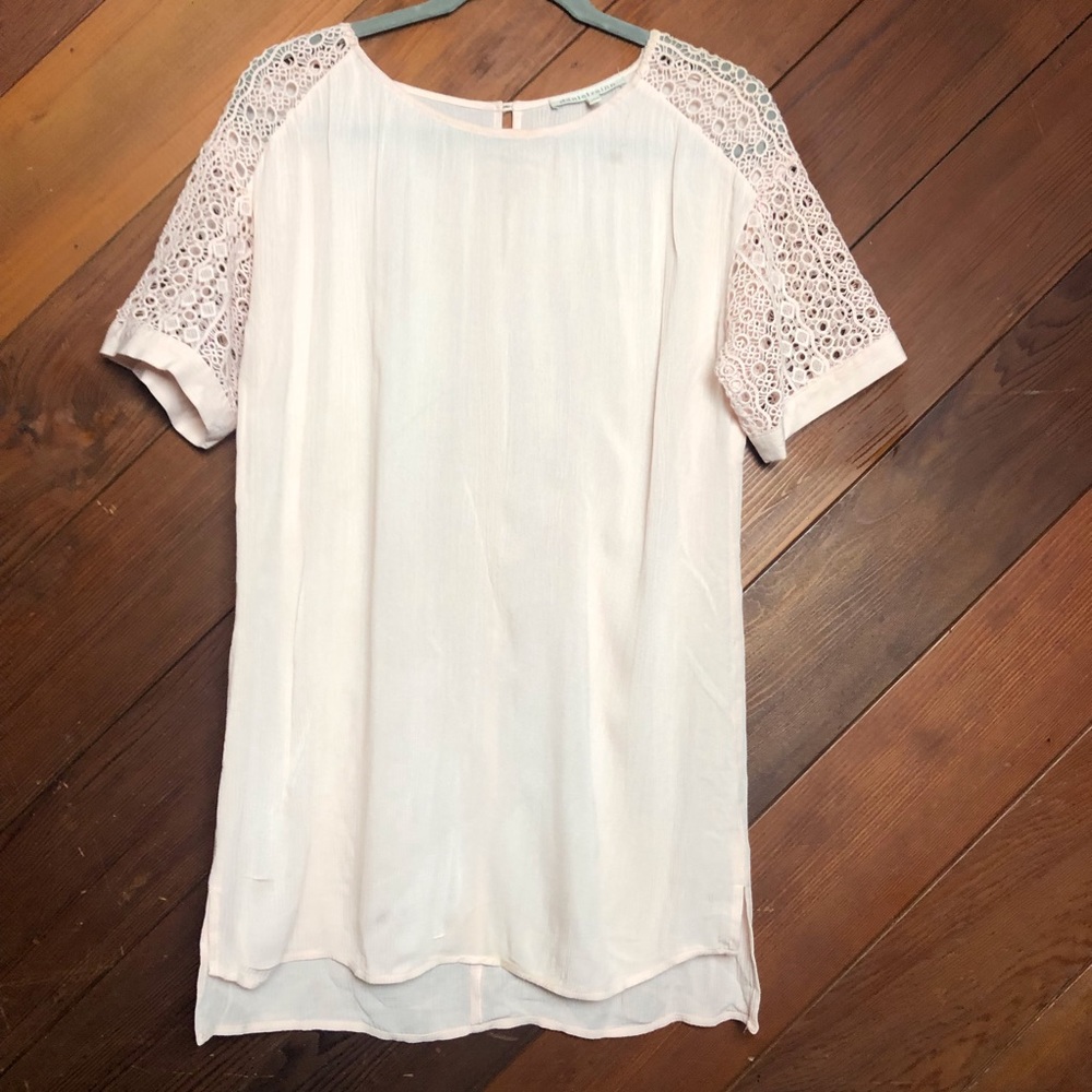 Daniel Rainn Blush Pink Embroidered Sleeve Size S